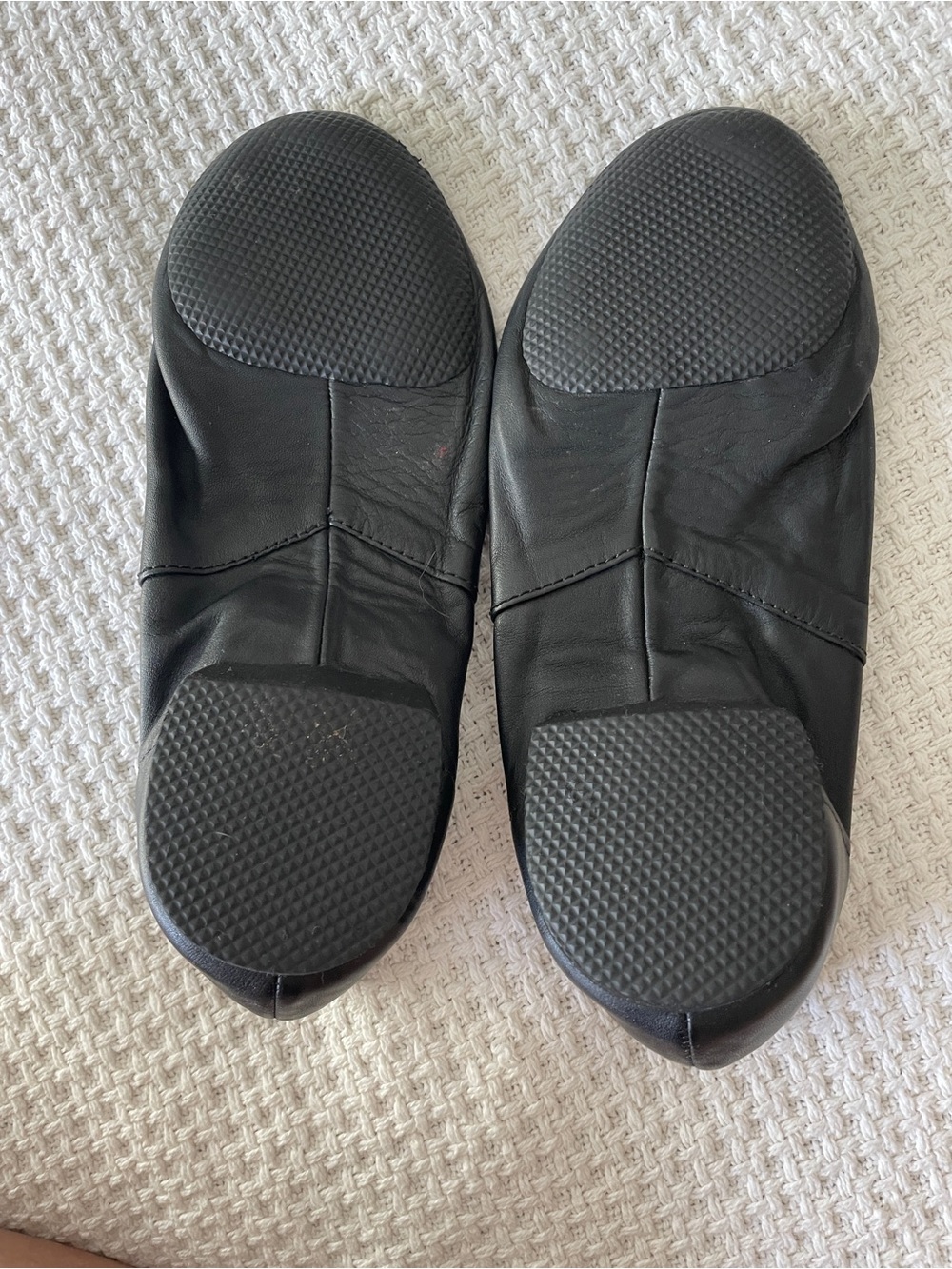 Dancing Fair black slip on jazz shoes